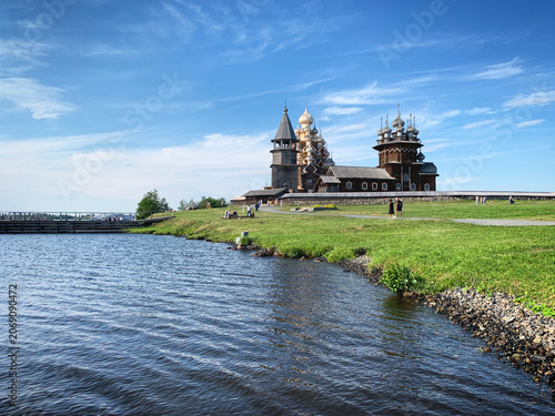 Kizhi Island wooden church complex on Lake Onega in Karelia, Russia, June 2019