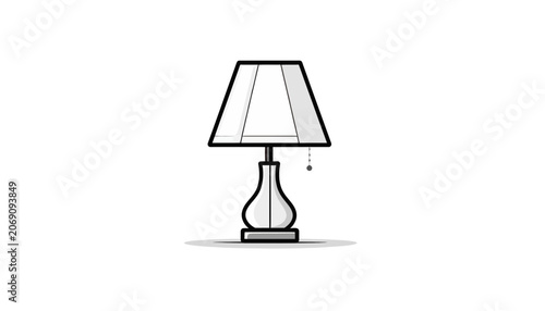 Simple Desk Lamp With Shade.