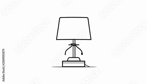 Simple Modern Table Lamp Design.