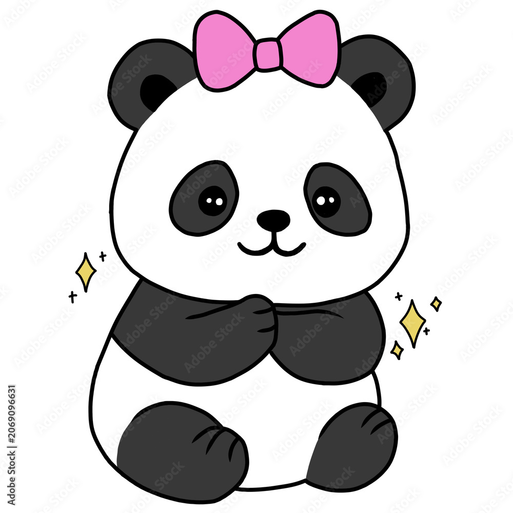 Fototapeta premium Excited panda