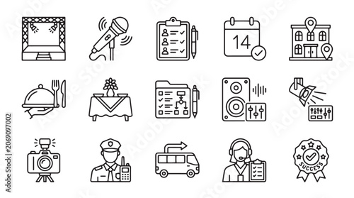 Tableau sur toile COVID-19 pandemic icons, coronavirus symbols, medical signs, health illustration
