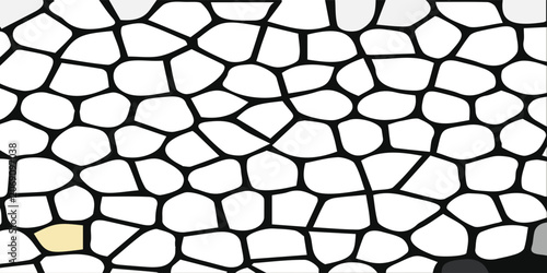 Φωτογραφία Close-up of Black and White Pebble Pattern on Surface.
