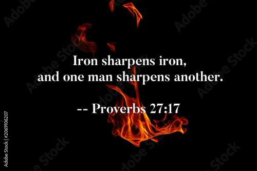 фотографія Proverbs 27 17 - Iron