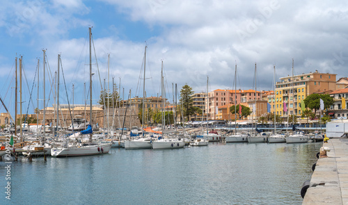 The marina in Sanremo on the Italian Riviera