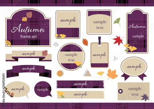 Autumn Plaid Frame Collection