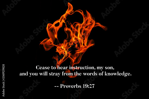 Konstfotografi Proverbs 19 27 - Cease