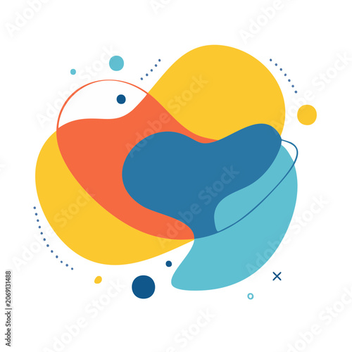 Colorful Abstract Blob Vector Illustration