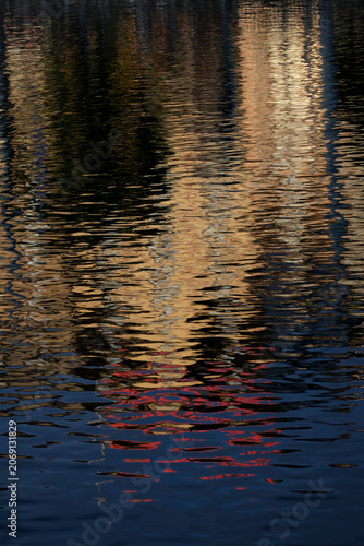 Switzerland, Zurich River reflection