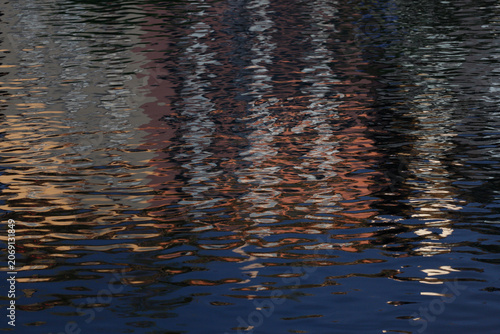 Switzerland, Zurich River reflection