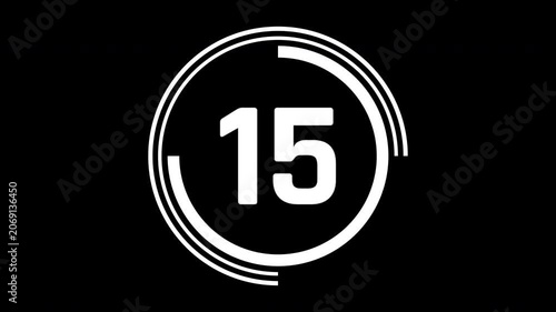 Twenty Second Circular Counter with Progress Ring Motion