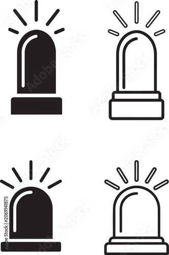 Ambulance icon set
