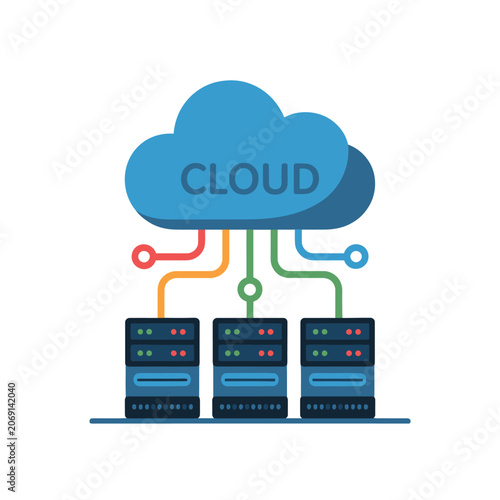 Cloud computing data storage server infrastructure with computing