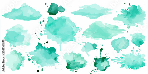 Pastel Watercolor Stain Background with Subtle Texture, Organic Brush Marks and Modern Elegant Design Aesthetic.