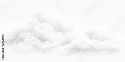 Bright White Clouds Floating in Blue Sky, Serene Weather Scene and Natural Atmospheric Landscape.
