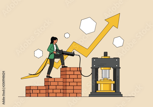 Cuadro en lienzo Business Growth
