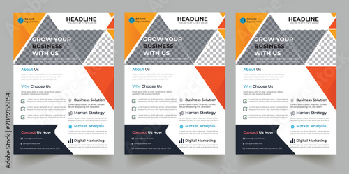 Konstfotografi Modern Business Flyer Template   in a single end product which end users are not charged for