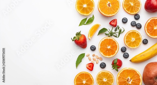 High clarity clean fruit image arranged on seamless white background to highlight � Professional Stock Photography Concept for Commercial and Marketing Use