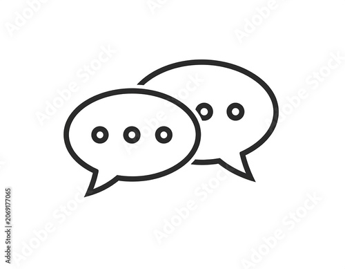 Speech bubbles communication conversation dialogue message icon