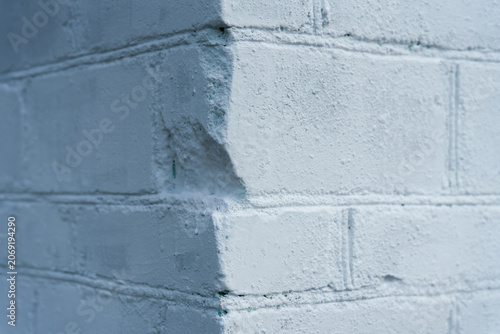 Fotografie The texture of a painted brick wall