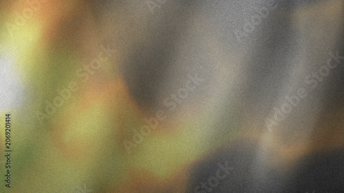 Abstract grainy background, soft earthy yellow and grey glowing light blurs on dark backdrop, noise texture header, poster, banner, modern webpage wallpaper design.