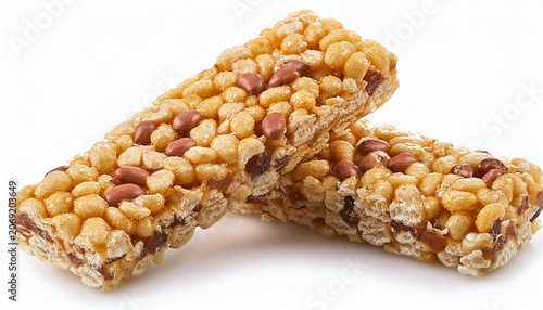 Two Cereal Bars Isolated On Transparent Background