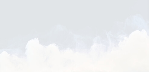 Floating Smoke Cloud with Atmospheric Fog and Mist Overlay Isolated PNG Element
