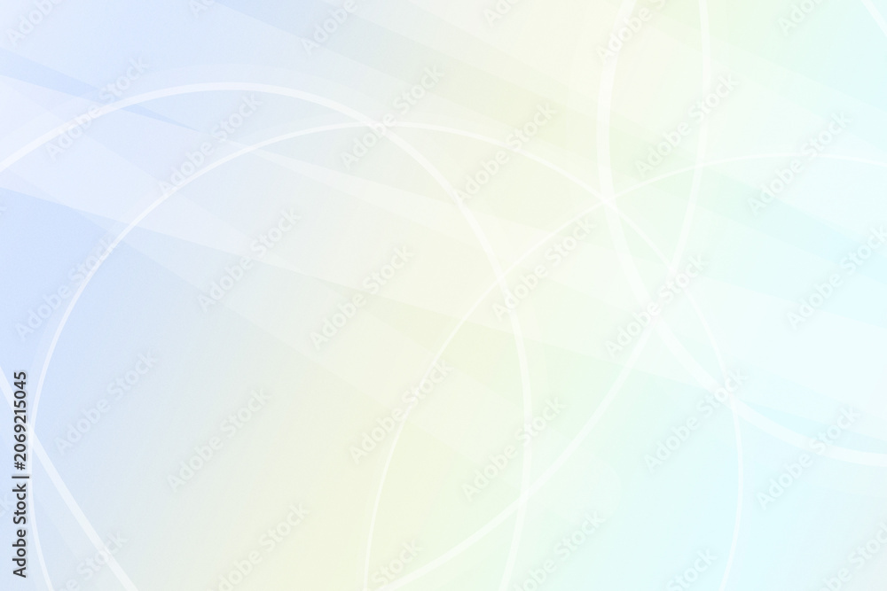 Naklejka premium A serene abstract backdrop with pale blue, cream, and subtle circular linework, creating a calm, airy atmosphere ideal for tech, wellness, or design promotions.