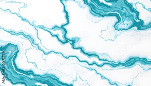 Seamless Luxury Marble Deep Teal Turquoise Watercolor Texture Elegant Stone Background