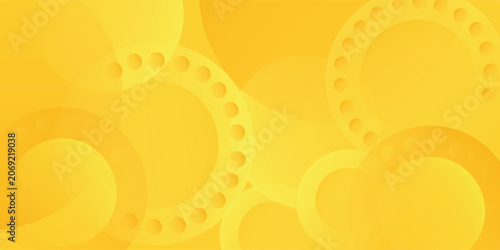 Foto Fluid yellow gradient shapes composition