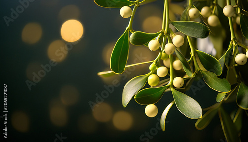 Christmas Mistletoe Photography Background