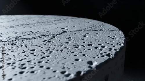 Textured concrete platform in industrial environment