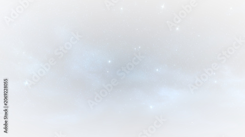 Schilderij op canvas Astrophotography starry sky png with milky way glow, cosmic universe texture, bright stars and night space scenery illustration