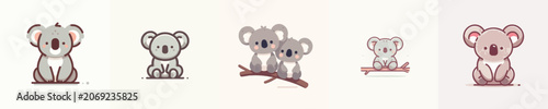 Photography Koala Vector Illustrations