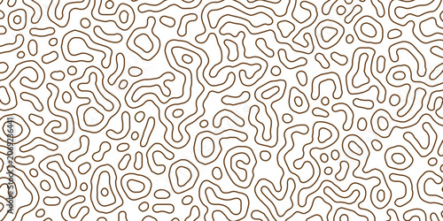 Fotografie Brown background with flowing organic lines and chaotic patterns