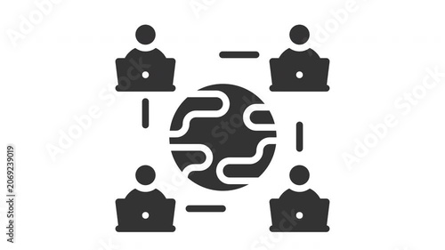 Animated remote team icon