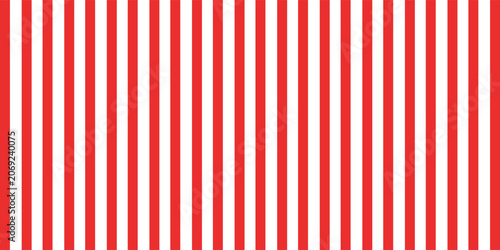 Tableau sur toile Striped candy cane seamless pattern for Christmas or New Year decoration, red an