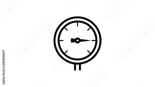 Pressure Gauge Vector Icon