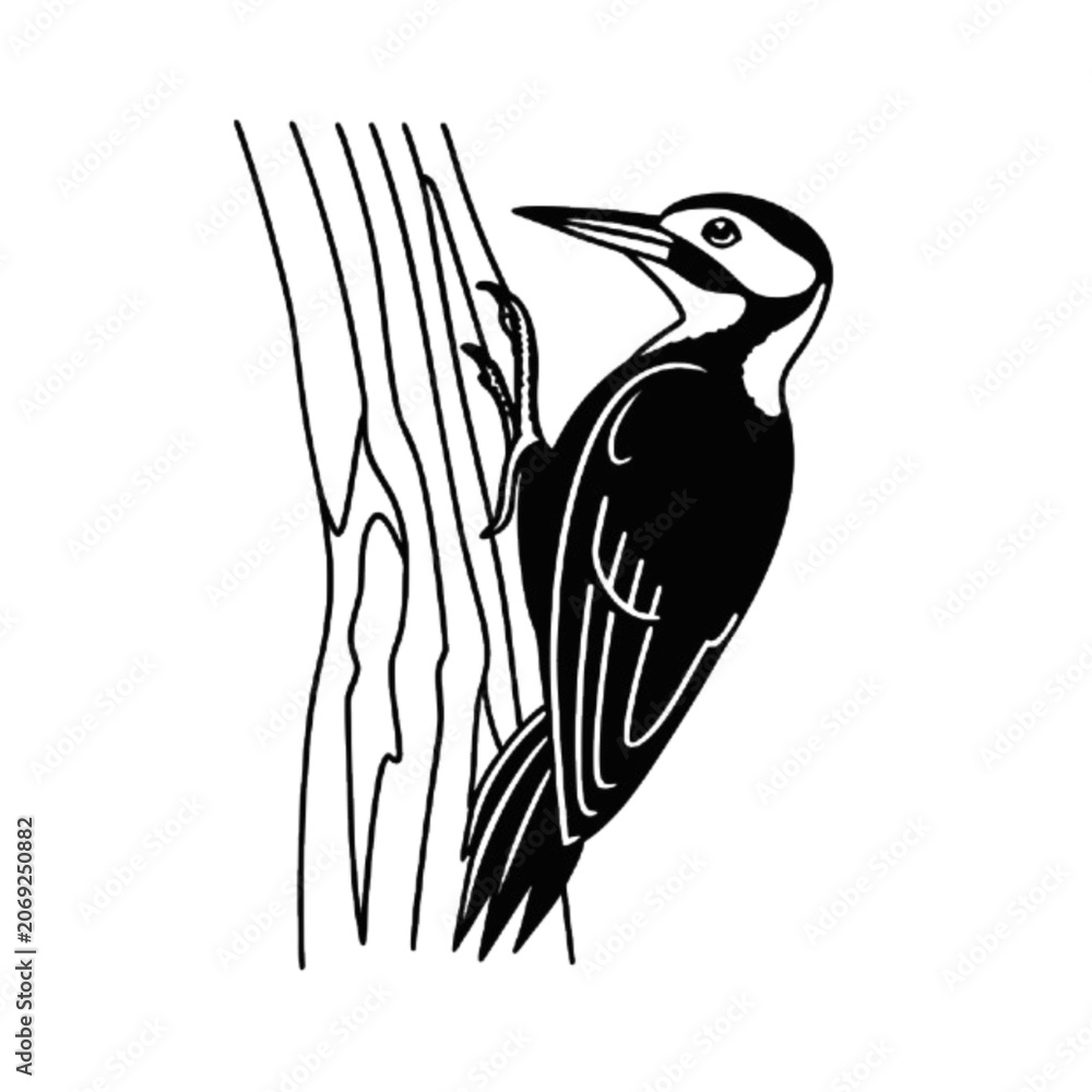 Fototapeta premium vector illustration of a bird