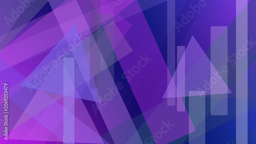 A vibrant abstract purple composition of angular shapes and soft glowing overlays, creating a modern energetic mood for tech, branding, or creative design layouts.