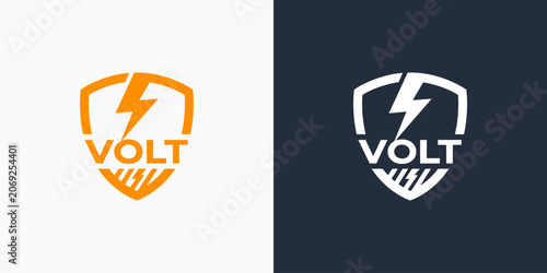 Electricity vector logo design with a modern, simple, clean, and abstract style. Icons for business, electrical, and personal branding.