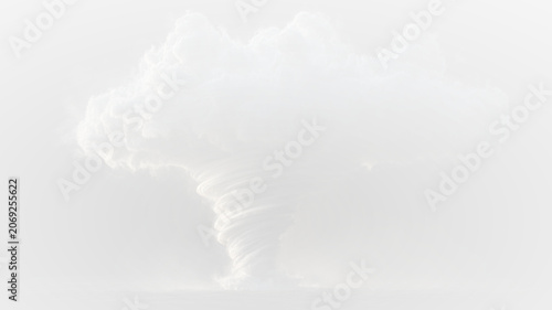 Принти на полотні Three dimensional whirlwind png with rotating tornado vortex, storm cyclone motion, atmospheric thunderclouds, transparent background and extreme weather catastrophe illustration