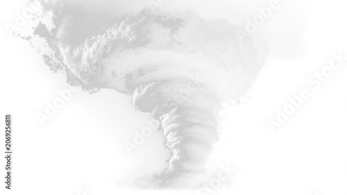 Obraz na płótnie Dynamic tornado vortex png with whirling cyclone motion, realistic thunderstorm funnel, dramatic weather catastrophe scene, transparent background and natural climate illustration