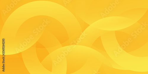 Foto Fluid yellow gradient shapes composition