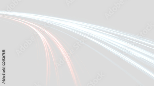 Bild auf Leinwand Light trail road png with glowing energy streaks, futuristic expressway motion and abstract design background