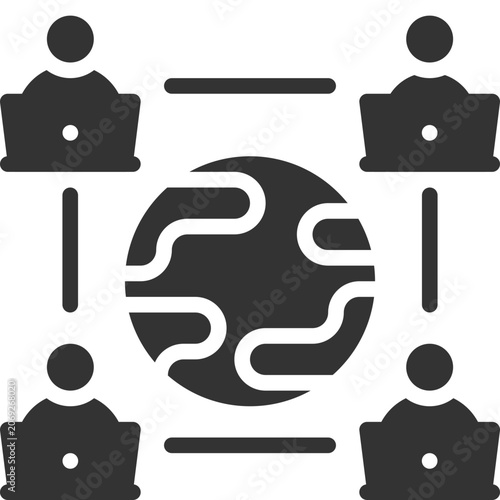 Remote team icon