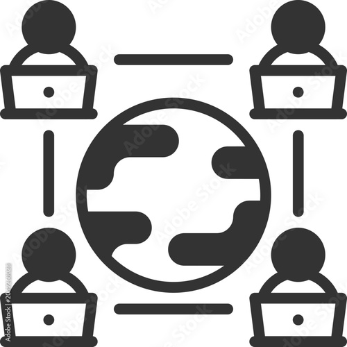 Remote team icon
