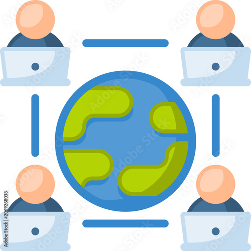 Remote team icon