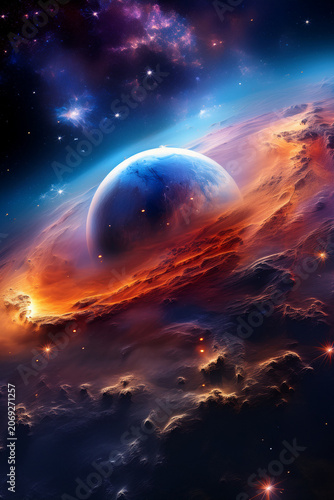 planet in space