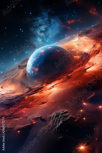planet in space