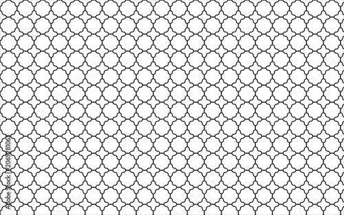 Seamless Islamic Moroccan Trellis Pattern Vector Background – Elegant Arabic Geometric Ornament